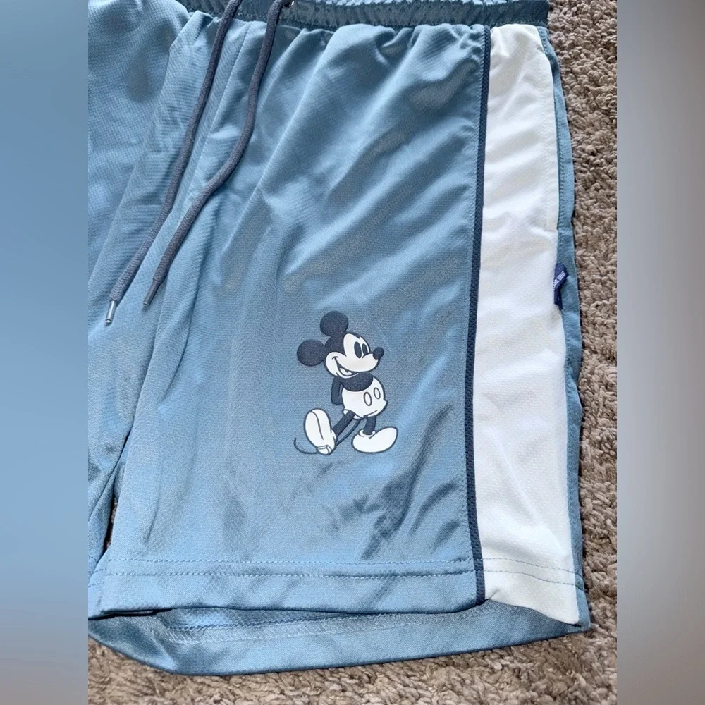 Disney Men's Athletic Shorts in Blue and White